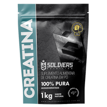 Creatina Monohidratada 1Kg - 100% Pura Importada - Soldiers Nutrition