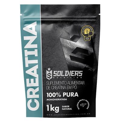 Creatina Monohidratada 1Kg - 100% Pura Importada - Soldiers Nutrition