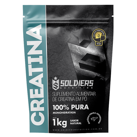 Creatina Monohidratada 1Kg - 100% Pura Importada - Soldiers Nutrition