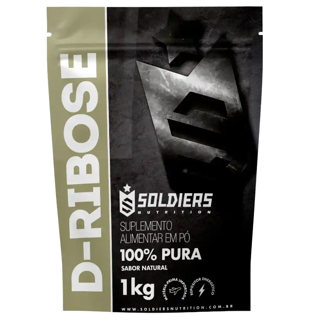 Embalagem de suplemento alimentar em pó D-Ribose 100% pura sabor natural 1kg