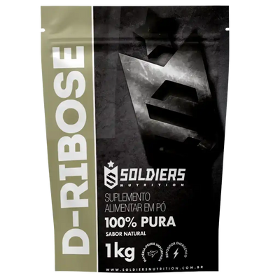 Embalagem de suplemento alimentar em pó D-Ribose 100% pura sabor natural 1kg