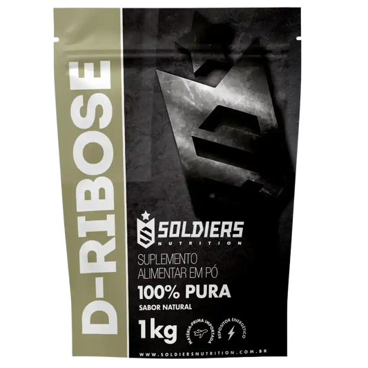 Embalagem de suplemento alimentar em pó D-Ribose 100% pura sabor natural 1kg