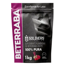 Suplemento alimentar beterraba em pó 100% pura, embalagem de 1kg, sabor natural.