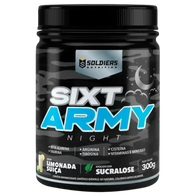 Pré-Treino Sixt Army Nigh Sem Cafeína 300g - Limonada Suiça
