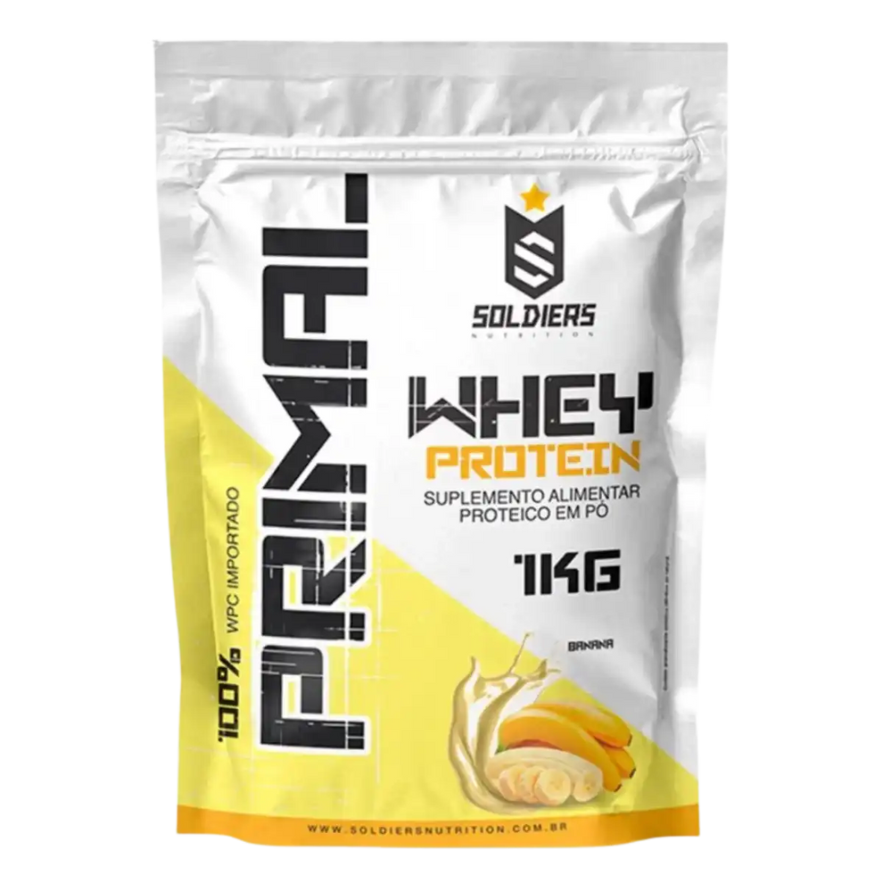 Whey Protein Primal Banana 1Kg - Soldiers Nutrition