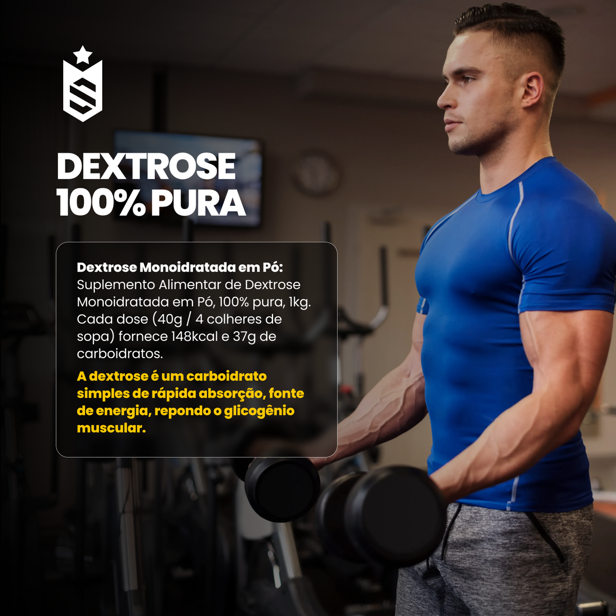 Dextrose 100% Puro - 1Kg