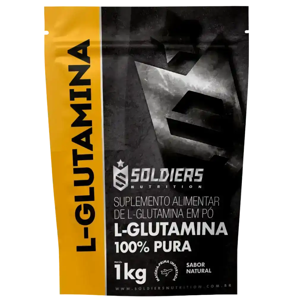 Kit: Glutamina 1Kg + Glutamina 500g - 100% Pura Importada - Soldiers Nutrition