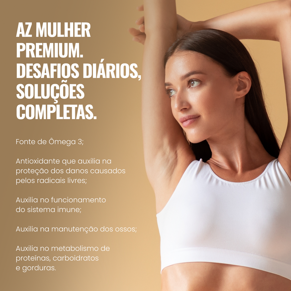Kit: AZ Mulher Premium + Cabelos & Unhas Glow Soldiers Nutrition