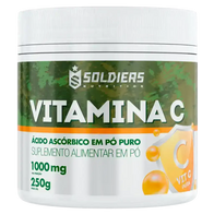 Vitamina C - Ácido Ascórbico 250g - 100% Puro Importado - Soldiers Nutrition