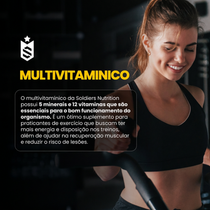 Multivitamínico 12 Vitaminas e 5 Minerais - 60 Cáps
