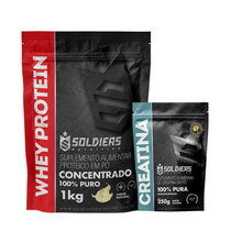 Kit Whey Protein Concentrado 1Kg + Creatina Monohidratada 250g