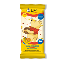 Barra Banana Mel Sem Açúcar Vegana  Caixa 12 Un - Like Kids