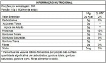 Tabela nutricional de colágeno hidrolisado 1kg, destacando proteínas e baixo teor de sódio.