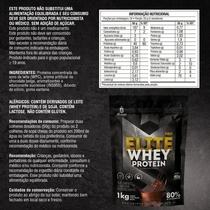 Whey Protein Elite Pro Concentrado 80% Chocolate Belga 1kg - Soldiers Nutrition