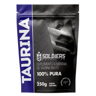 Taurina 250g - 100% Pura Importada - Soldiers Nutrition