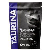 Taurina 500g - 100% Pura Importada - Soldiers Nutrition