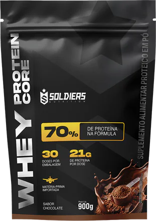 Pacote de 900 g do Whey Core Soldiers